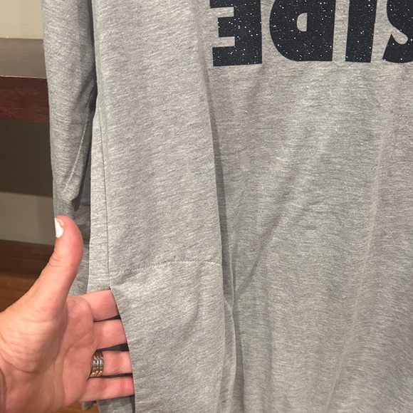 Funny Gray Graphic Sweatshirt - Picture 4 of 5